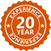 20 years experience badge